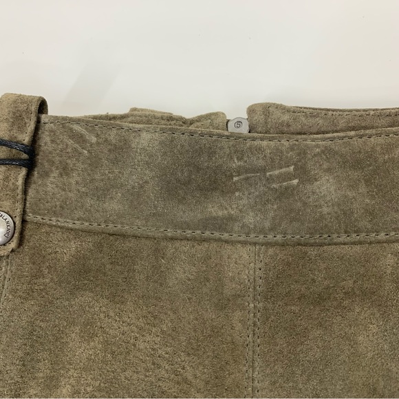 BLANK NYC Warm Gray Suede Leather Moto Style Mini Skirt Zip Up New Size 28 - Picture 12 of 16